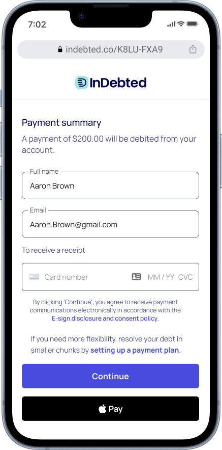 Collect with Apple Pay Collect with Apple Pay